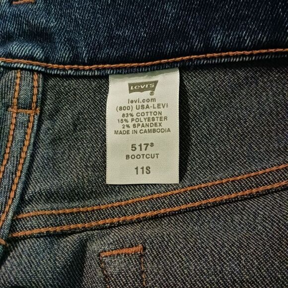 Levi's 517 blue bootcut size 11S - Picture 5 of 5